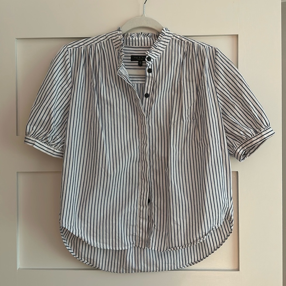 NWOT Rag & Bone Jordan puff sleeve shirt